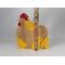 Chicken Family Animal Puzzle Handmade From Premium Poplar Wood and Finished with Red and Yellow Acrylic Paint and Clear Shellac