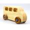 Handmade Wood Toy Minivan/Bus Finished With Clear Shellac And Metallic Sapphire Blue From My Play Pal Collection