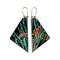 Winter Pine Pattern Wood Dangle Earrings by Madera Design Studio. Unique and few of a kind.