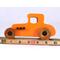 Handmade Wood Toy Car Hot Rod '27 T-Coupe Finished with Pumpkin Orange and Black Acrylic Paint and Amber Shellac