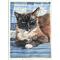 Cat portrait in watercolor