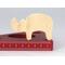 Handmade Wood Toy Rhinoceros Cutout Stackable Freestanding Unpainted Unfinished Paintable Use For Toys Kids Crafts, Wildland From My Itty Bitty Animal Collection