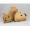 Handmade Toy Wood Puzzle Lion Family Mom Dad and Baby/Cub and Hand Finished with Mineral Oil and Wax Blend Freestanding and Stackable Toy Animal