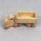 Handmade Wood Toy Semi Tractor Trailer Truck Crafted from Unfinished Bare Wood From My Play Pal Collection