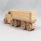 Handmade Wood Toy Semi Tractor Trailer Truck Crafted from Unfinished Bare Wood From My Play Pal Collection