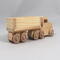 Handmade Wood Toy Semi Tractor Trailer Truck Crafted from Unfinished Bare Wood From My Play Pal Collection