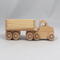 Handmade Wood Toy Semi Tractor Trailer Truck Crafted from Unfinished Bare Wood From My Play Pal Collection