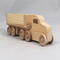 Handmade Wood Toy Semi Tractor Trailer Truck Crafted from Unfinished Bare Wood From My Play Pal Collection