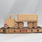 Handmade Wood Toy Semi Tractor Trailer Truck Crafted from Unfinished Bare Wood From My Play Pal Collection