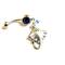 Blue belly ring, looks great with nearly everything.