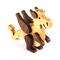Handmade wood baby dragon fantasy animal figurine made from select grade contrasting hardwoods and hand finished with a durable custom blend of mineral oil and waxes.
