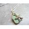 Small starfish charm on sea glass necklace
