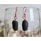 Black Alligator Teeth Copper Earrings