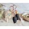 Black Alligator Teeth Copper Earrings