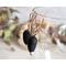Black Alligator Teeth Copper Earrings