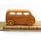 Wood Toy Car, MiniVan, Micro Bus, Handmade, Finished with Amber Shellac, From My Play Pal Collection