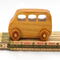 Wood Toy Car, MiniVan, Micro Bus, Handmade, Finished with Amber Shellac, From My Play Pal Collection
