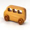 Wood Toy Car, MiniVan, Micro Bus, Handmade, Finished with Amber Shellac, From My Play Pal Collection