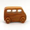Wood Toy Car, MiniVan, Micro Bus, Handmade, Finished with Amber Shellac, From My Play Pal Collection