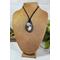 Labradorite and Druzy Quartz Polymer Clay Galaxy Pendant