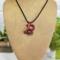 Thirteen Cat Polymer Clay and Sterling Silver Pendant