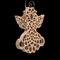 Handmade Victorian Fretwork Style Upcycled Wood Ornament with Clear Shellac Finish - Ideal for Festive Holiday Decor