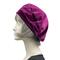 raspberry velvet beret hats for women