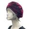 burgundy velvet beret hats for women
