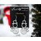 Snowman earrings by Bendi's