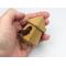 Handmade miniature birdhouse ornament crafted from select hardwoods, featuring a meticulous finish with a beeswax and oil blend—a collectible and charming decorative piece.