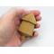 Handmade miniature birdhouse ornament crafted from select hardwoods, featuring a meticulous finish with a beeswax and oil blend—a collectible and charming decorative piece.