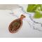 Copper Wire Wrapped Fruit Jasper and Peridot Frog Pendant