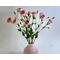 Handcrafted crepe paper lisianthus (eustoma) with buds, pink. 12 stems.
