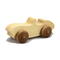 A handcrafted wooden toy convertible sports car, finished with a custom blend of oils and waxes, is the perfect gift for young children.