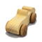 A handcrafted wooden toy convertible sports car, finished with a custom blend of oils and waxes, is the perfect gift for young children.