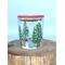 Snowman Christmas Scene Dot Art Jar