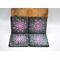 Pink and white dot art set of 4 slate coasters