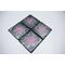 Pink and white dot art set of 4 slate coasters