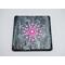 Pink and white dot art set of 4 slate coasters