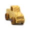 Handmade wooden toy pickup truck finished with a blend of mineral oil and beeswax and painted with metallic sapphire blue trim.