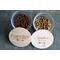 Personalized airtight cat food storage and serving 
dishes