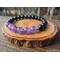 Empath Protection Amethyst and Black Tourmaline Elastic Bracelet by Rock My Zen