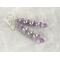 Amethyst pearl earrings wire wrapped in sterling silver