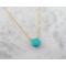 Turquoise Necklace 14K Gold Filled, Natural Kingman Turquoise Jewelry