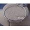 Stainless steel adjustable wire bangle bracelet detail.