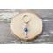 Lapis Lazuli and White Jade Lotus Keychain by Rock My Zen