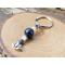 Lapis Lazuli and White Jade Lotus Keychain by Rock My Zen