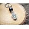 Amethyst and Black Tourmaline Protection Amulet Hamsa Keychain by Rock My Zen