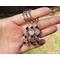 Tourmaline Quartz and Black Tourmaline Protection Amulet Hamsa Keychain by Rock My Zen