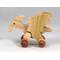 Handmade push toy pterodactyl crafted from select grade hardwoods and finished with a non-toxic coating.